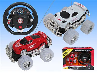 Stone steering wheel remote control car with light sound