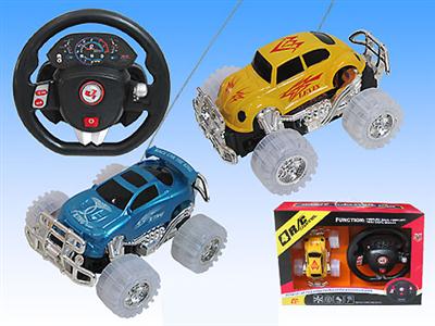 Stone steering wheel remote control car with light sound