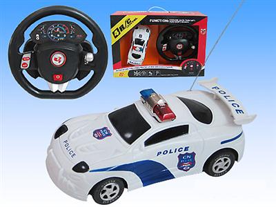 Stone steering wheel with audio remote control police car