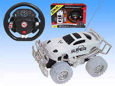 Stone steering wheel remote control car with light sound