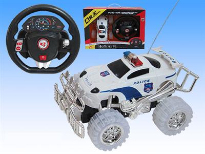 Stone steering wheel remote control car with light sound