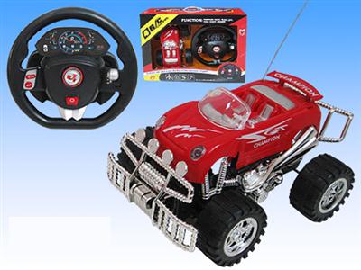 Four-wheel remote control car with sound