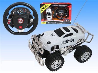 Four-wheel remote control car with sound