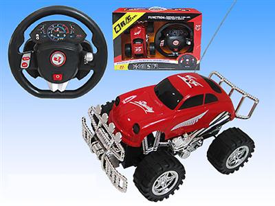 Four-wheel remote control car with sound