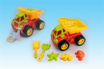 Beach construction vehicles