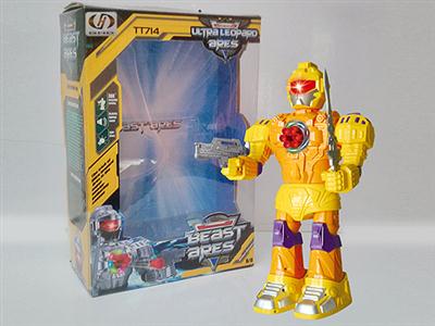 360 ° turn flash projectiles robot