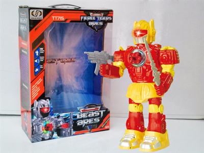 360 ° turn flash projectiles robot