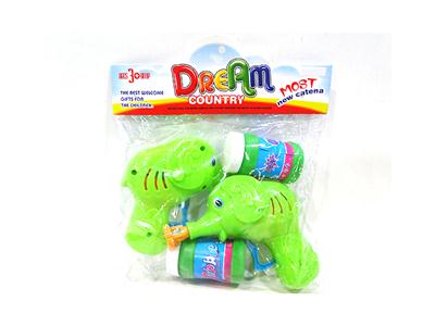 Inertial bubble gun with light