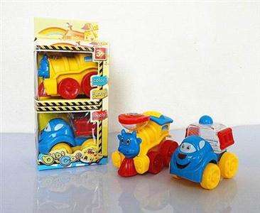 Pull cartoon train / car pudding