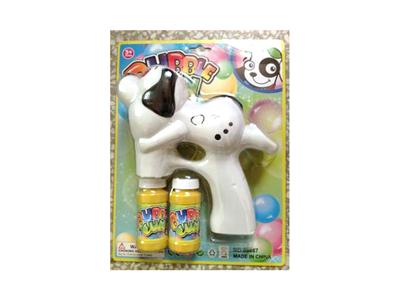 Cartoon dog electric light bubble gun music