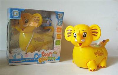 Light music electric universal cartoon elephant