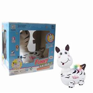 Light music electric universal cartoon zebra