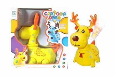 Christmas light and music electric universal cartoon deer