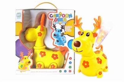 Light music electric universal cartoon deer