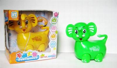 Light music electric universal cartoon elephant