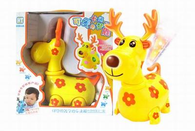 Light music electric universal cartoon deer