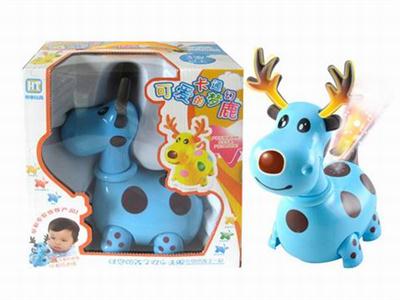 Light music electric universal cartoon fantasy deer