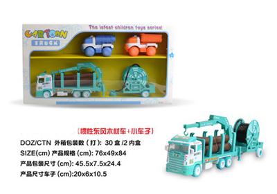 Dongfeng timber trailers inertia wheel + small car