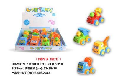 Inertia cartoon car