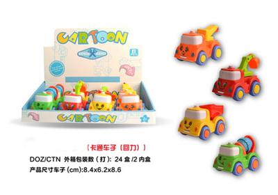 Inertia cartoon car