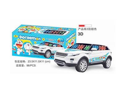 3D电动音乐机器猫路虎车