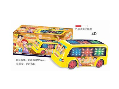 4D电动音乐印度小子巴士车