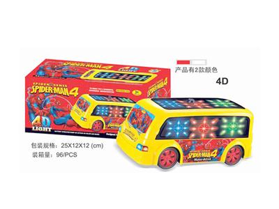 4D电动音乐蜘蛛人巴士车
