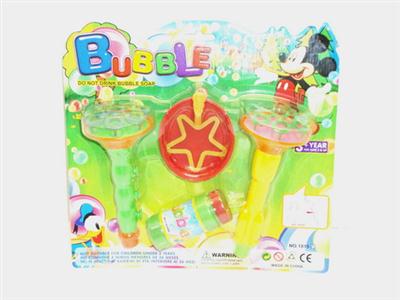 Two models blowing bubbles