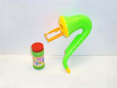 Saxophone three nozzles blowing bubbles
