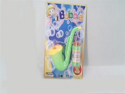 Saxophone three nozzles blowing bubbles