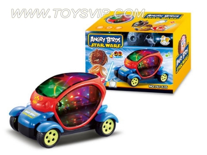 Angry Birds 3D light electric concept car (with music)