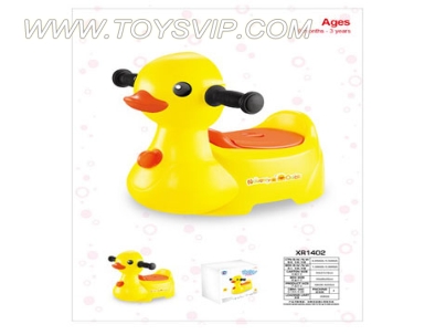 Big yellow duck toilet