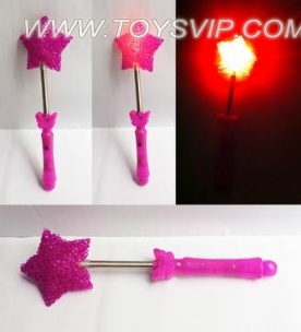 Glitter particles stick stars