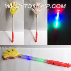 Colorful flashing hand clap sticks