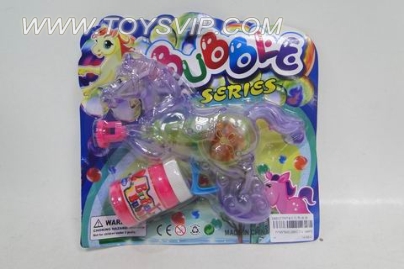 Inertial bubble gun with light