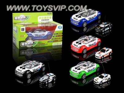Remote control mini police car glide