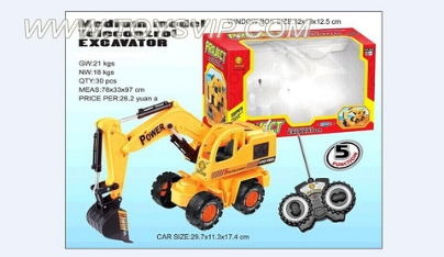 No. five-way remote control truck