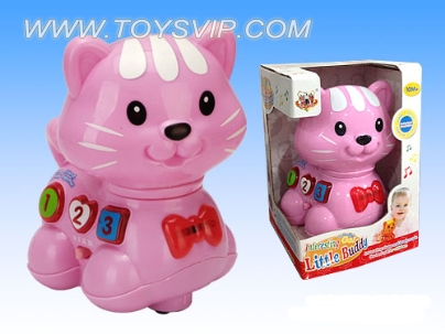 Electric pink cat