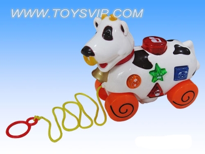 Drag cow with light and music
