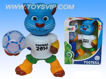Tom Cat Football elf with light and music