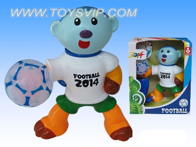 Naughty Monkey Football elf with light and music