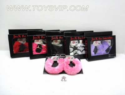 Window Box plush handcuffs