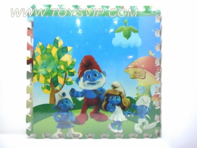 4 EVA mats Smurfs