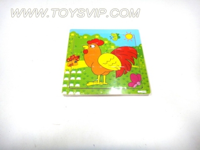 Wooden puzzles cock