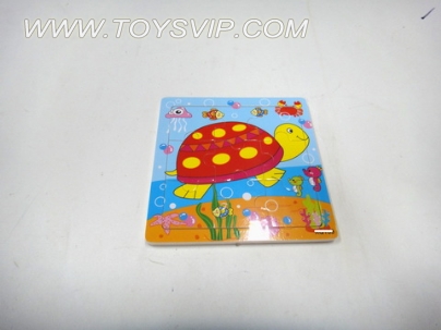 Wooden turtle puzzle