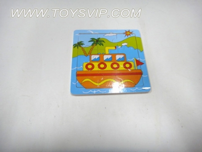 Wooden ship puzzle