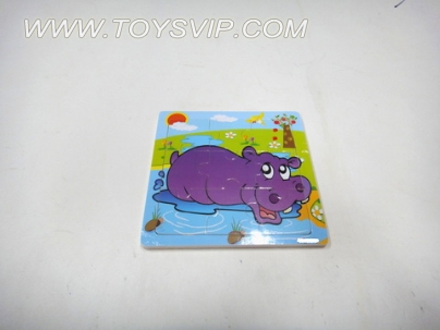 Hippo wooden puzzles