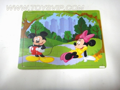 Mickey Minnie wooden puzzles