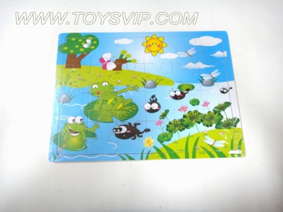 Wooden puzzles pond