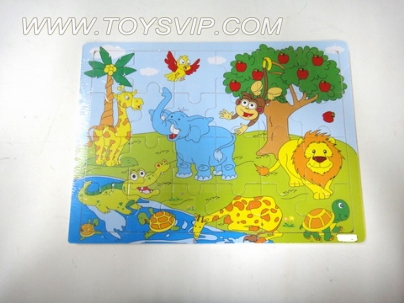 Wooden puzzles animal world